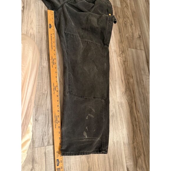 VTG 80s Carhartt Duck Bib Overalls  Durable Cotton Canvas thrashed grunge Read - Picture 6 of 16
